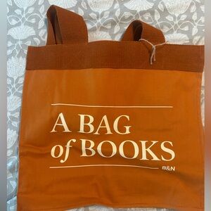 Burnt Orange “Bag of Books” tote